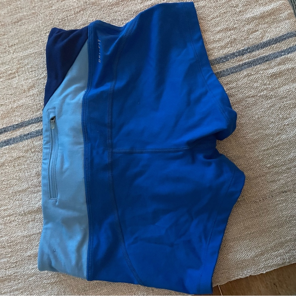 Nike Women's Athletic Shorts in Blue Tones - Picture 3 of 3